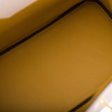 Hermès Birkin 35 Etoupe et Jaune Ambre Togo Accastillage Or Brossé