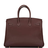Hermès Birkin 35 Havane Clemence Quincaillerie Dorée