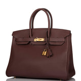 Hermès Birkin 35 Havane Clemence Quincaillerie Dorée