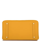 Hermès Birkin 35 Jaune Ambre Togo Accastillage Or