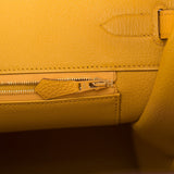 Hermès Birkin 35 Jaune Ambre Togo Accastillage Or