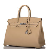 Hermès Birkin 35 Trench Clemence Finition Palladium