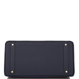 Hermes Birkin 40 Bleu Nuit Togo Accastillage Doré