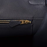 Hermes Birkin 40 Bleu Nuit Togo Accastillage Doré