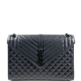 SAINT LAURENT Lg Triquilt Monogram Matelasse Envelope Bag