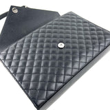 SAINT LAURENT Lg Triquilt Monogram Matelasse Envelope Bag