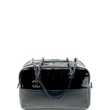 Sac Bowling Chanel en Cuir Verni et Agneau