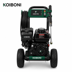 KOIBONI HydroForce 3450 gas pressure washer with spray gun and hose, outdoor cleaning equipment for tough grime removal