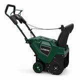 KOIBONI SnowMaster 20-inch single-stage auger snow blower with durable auger and chute for efficient snow removal.