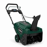 KOIBONI SnowMaster 20 single-stage auger snow blower with a powerful engine and clearing chute, ready for winter snow removal.