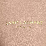 SAINT LAURENT Leather Shopper Tote Tall