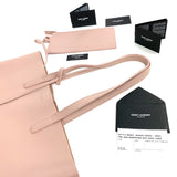 SAINT LAURENT Leather Shopper Tote Tall