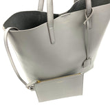 SAINT LAURENT Leather Shopper Tote Tall