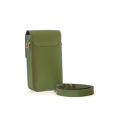 **MOBO POUCH VERT – Élégante Pochette Croisée pour Téléphone Portable en Similicuir**