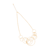 Collier pendentif cercle géométrique tendance