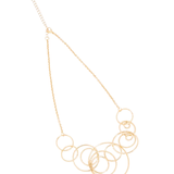 Collier pendentif cercle géométrique tendance