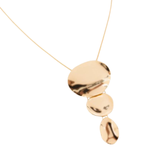 Collier à pendentifs superposés – Ton doré