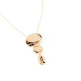 Collier à pendentifs superposés – Ton doré