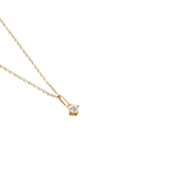 Collier délicat en plaqué or et diamant pour femme