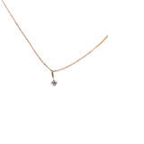 Collier délicat en plaqué or et diamant pour femme