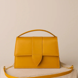 Yellow shoulder bags