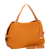 SUEDE BROWN HANDBAG
