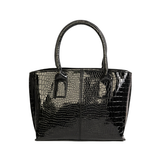 Sac à main texturé effet croco pour femme