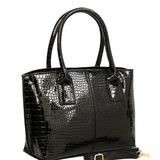 Sac à main texturé effet croco pour femme