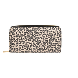 Portefeuille Imprimé Paillettes Beige