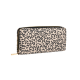 Portefeuille Imprimé Paillettes Beige