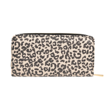 Portefeuille Imprimé Paillettes Beige