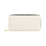 Sequin Wallet off white