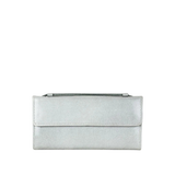 Pochette en cuir à poignée amovible – Gris
