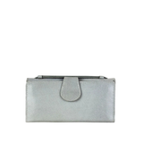 Pochette en cuir à poignée amovible – Gris