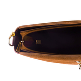 Sac seau en daim marron