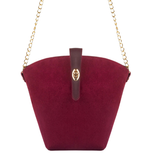Sac seau daim marron