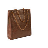 LONG BROWN CROCODILE bag