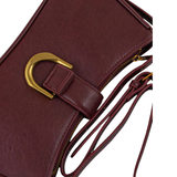 Sac à main formel marron bordeaux