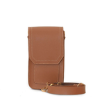 MOBO POUCH MARRON – Pochette classique en similicuir pour téléphone portable