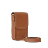 MOBO POUCH MARRON – Pochette classique en similicuir pour téléphone portable