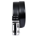 Ceinture noire habillée – Finition unie