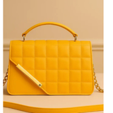Yellow shoulder bag
