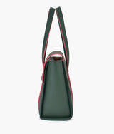 Army green color carry-all satchel bag