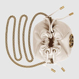GG Marmont mini sac seau en cuir blanc