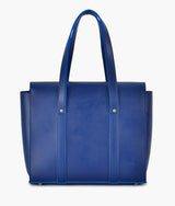 Sac bandoulière fourre-tout bleu pour femme