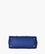 Sac bandoulière fourre-tout bleu pour femme