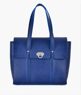 Sac bandoulière fourre-tout bleu pour femme