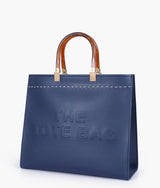 Sac fourre-tout signature bleu