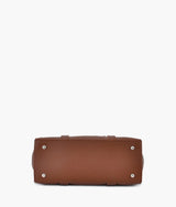 Sac à bandoulière fourre-tout marron pour femme