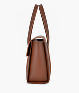 Sac à bandoulière fourre-tout marron pour femme